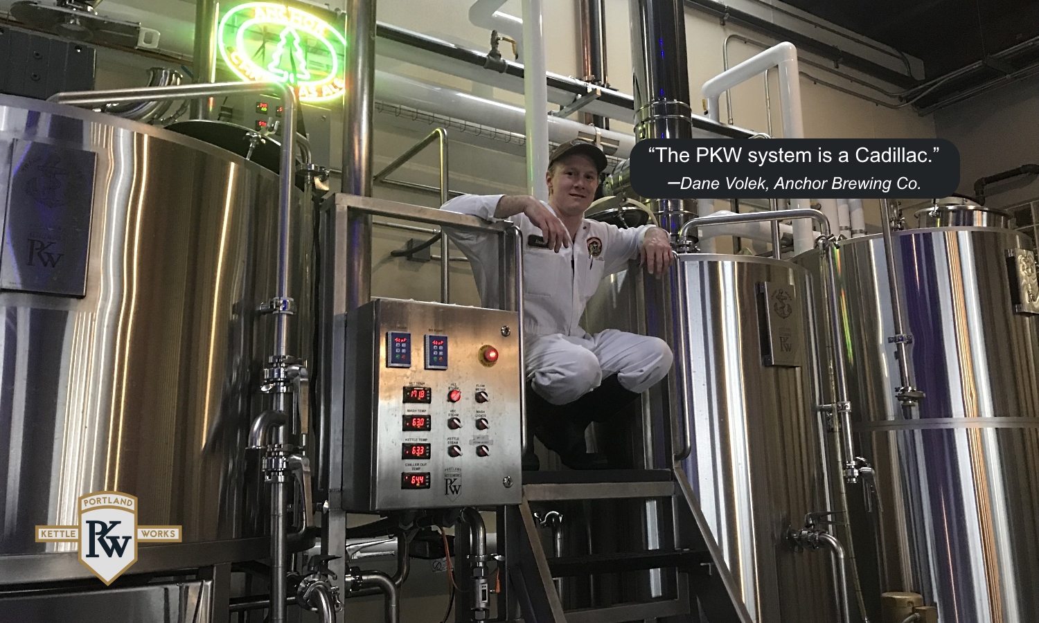 Brewing Equipment at Anchor Brewery & Client Testimonial